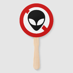 NO ALIENS HAND FAN