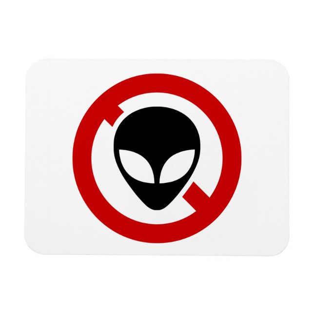 NO ALIENS MAGNET (Horizontal)