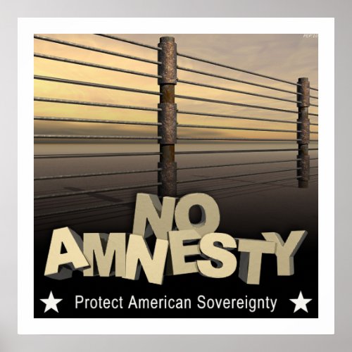No Amnesty Poster