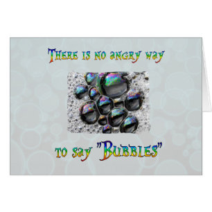 No Angry Bubbles Cards
