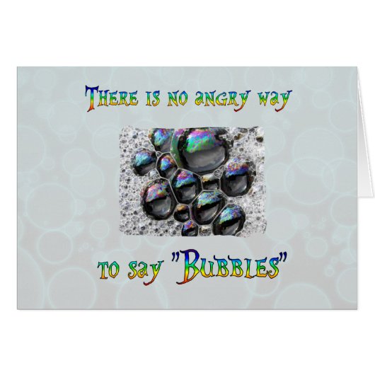 No Angry Bubbles Cards (Front Horizontal)