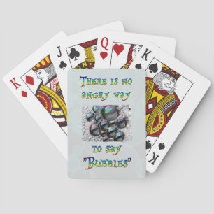 No Angry Bubbles Poker Cards