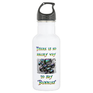No Angry Bubbles Water Bottle