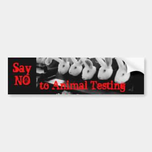 No Animal Testing car sticker