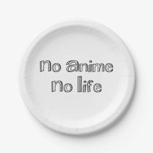 no anime no life paper plates