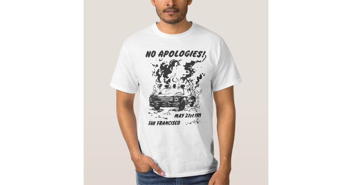no apologies t shirt