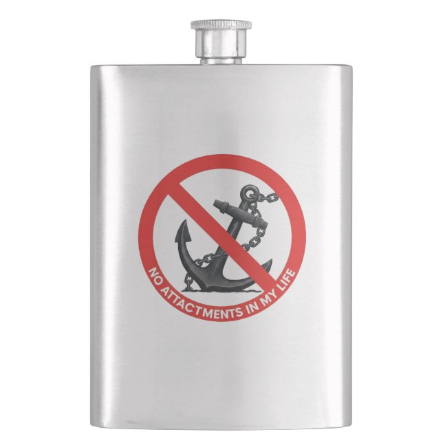 No attachments in my life flask (Front)