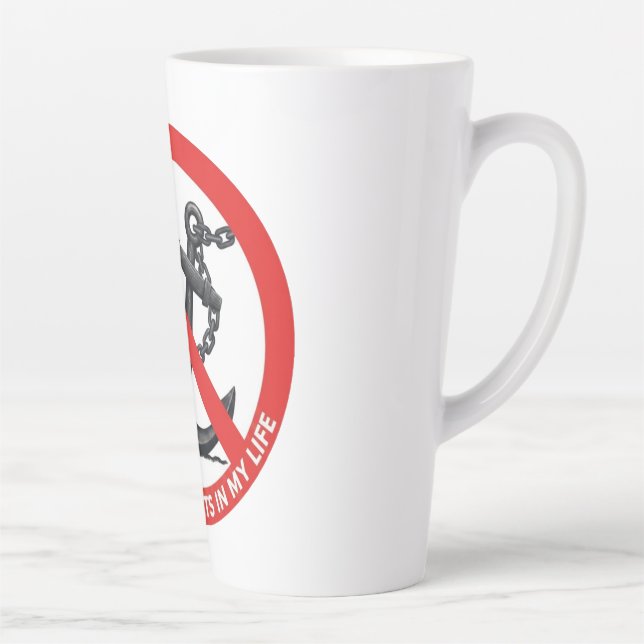 No attachments in my life latte mug (Right)