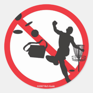 no bad sports classic round sticker