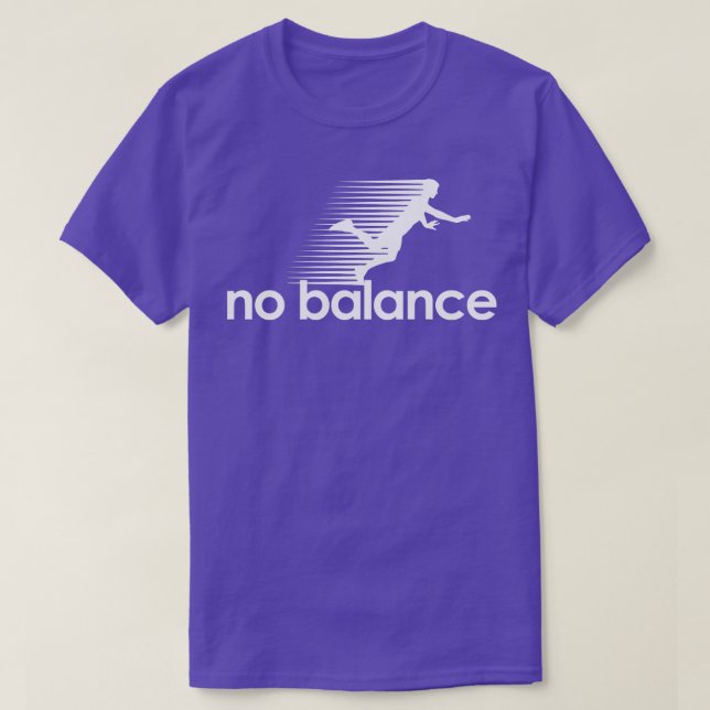 No Balance white Pin T-Shirt (Design Front)