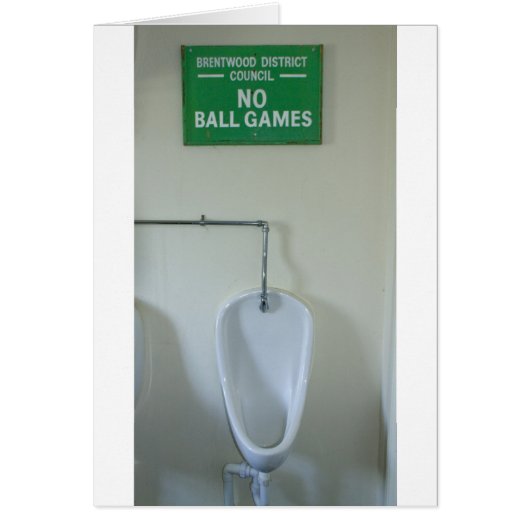 No Ball Games Cards (Front)