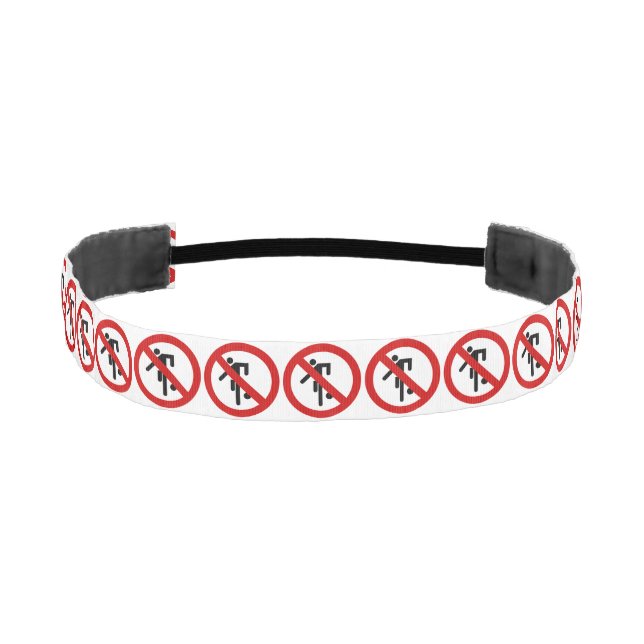 NO Ball Games ⚠ Thai Park Sign ⚠ Athletic Headband (Front)