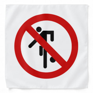 NO Ball Games ⚠ Thai Park Sign ⚠ Bandana