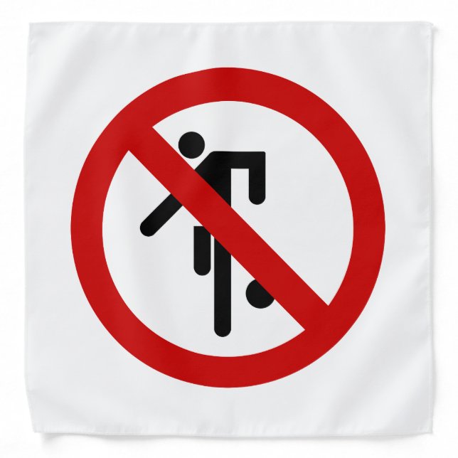 NO Ball Games ⚠ Thai Park Sign ⚠ Bandana (Front)