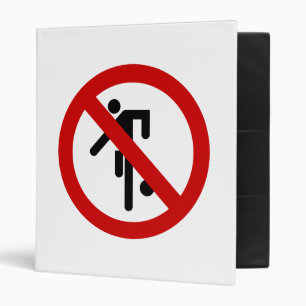 NO Ball Games ⚠ Thai Park Sign ⚠ Binder