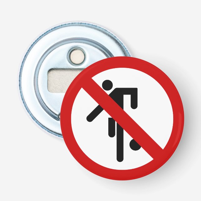 NO Ball Games ⚠ Thai Park Sign ⚠ Bottle Opener (Front)