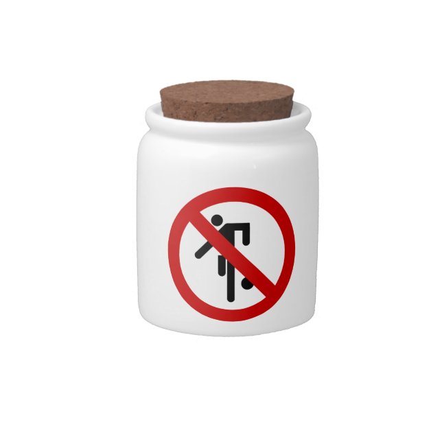 NO Ball Games ⚠ Thai Park Sign ⚠ Candy Jar (Front)