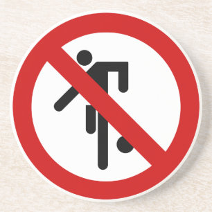 NO Ball Games ⚠ Thai Park Sign ⚠ Drink Coaster