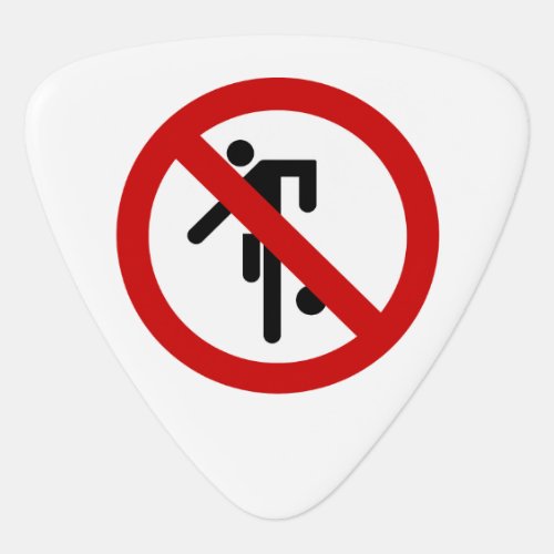 NO Ball Games  Thai Park Sign  Guitar Pick