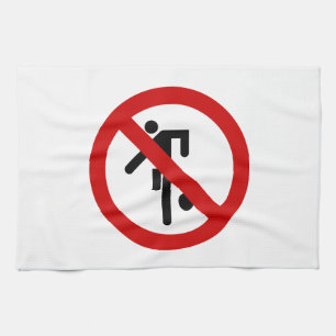 NO Ball Games ⚠ Thai Park Sign ⚠ Kitchen Towel