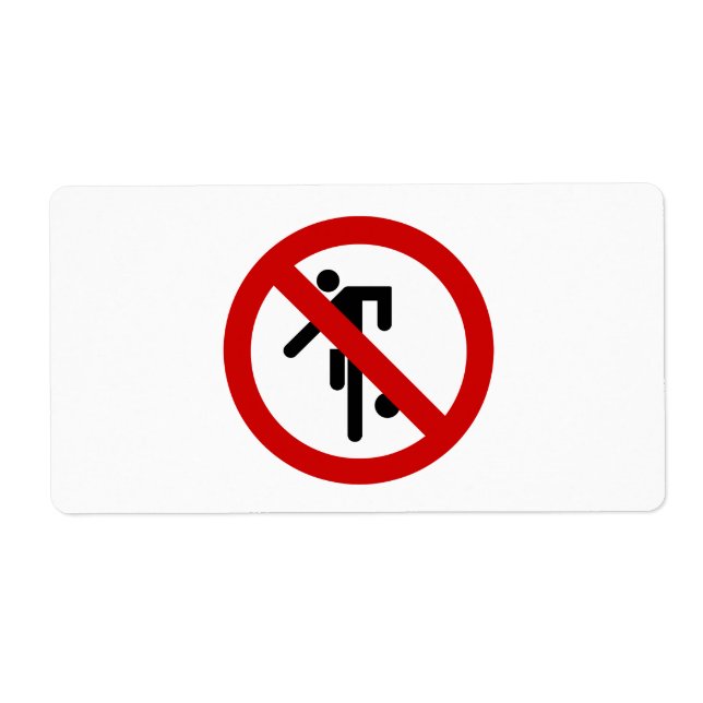 NO Ball Games ⚠ Thai Park Sign ⚠ Label (Front)