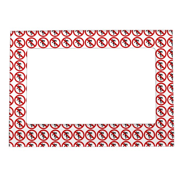 NO Ball Games ⚠ Thai Park Sign ⚠ Magnetic Picture Frame (Front)