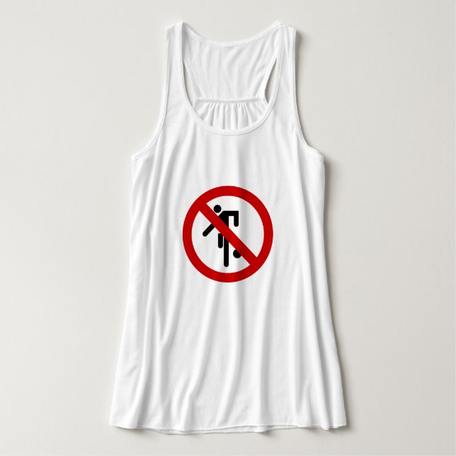 NO Ball Games ⚠ Thai Park Sign ⚠ Tank Top (Design Front)