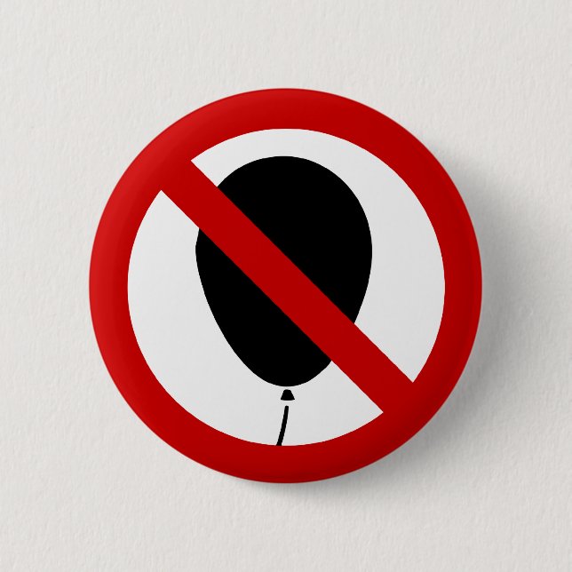 NO Balloon ⚠ Thai Sign ⚠ Button (Front)