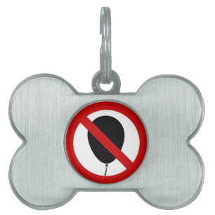 NO Balloon ⚠ Thai Sign ⚠ Pet Name Tag
