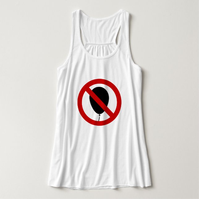 NO Balloon ⚠ Thai Sign ⚠ Tank Top (Design Front)