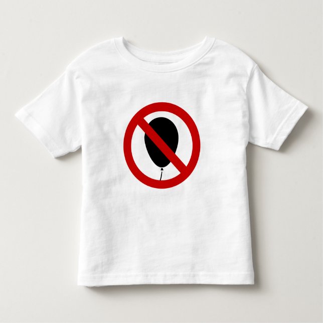 NO Balloon ⚠ Thai Sign ⚠ Toddler T-shirt (Front)