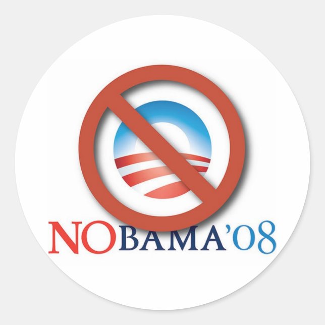 No Bama 08 Sticker (Front)