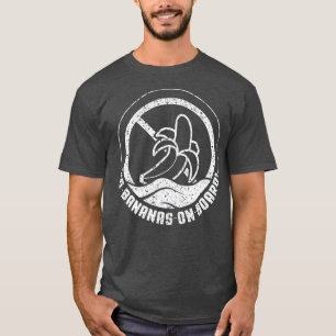 No Bananas On Board Funny Boating Pontoon Gift T-Shirt