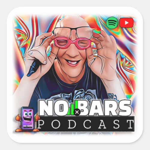 No Bars Podcast Goggles Stickers