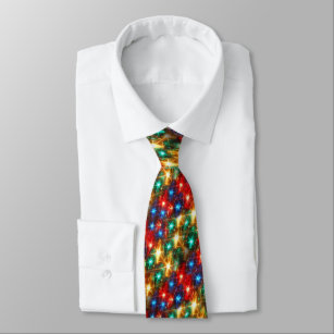 No Batteries Required Christmas Lights  Neck Tie