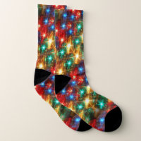 No Batteries Required Christmas Lights Socks