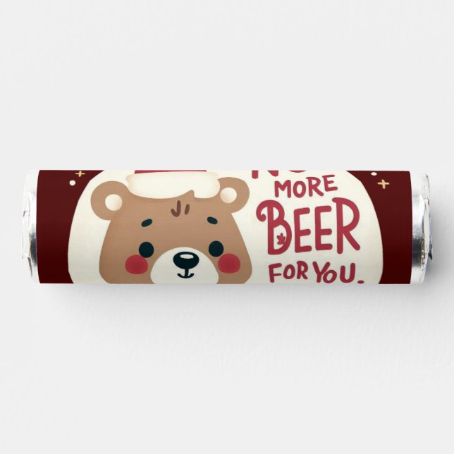 No beer for you Santa bear Breath Savers® Mints (Front)