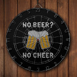 No Beer No Cheer Ugly Sweater Dart Board<br><div class="desc">No Beer No Cheer is our fun slogan ready to adorn your ugly sweater over the holidays. A little alcohol can go a long way at Christmas. Without it you’re entitled to be a little grumpy. Featuring a classic knitted pattern you're sure to be the center of attention at any...</div>