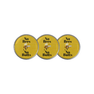 No Bees No Butts Golf Ball Markers