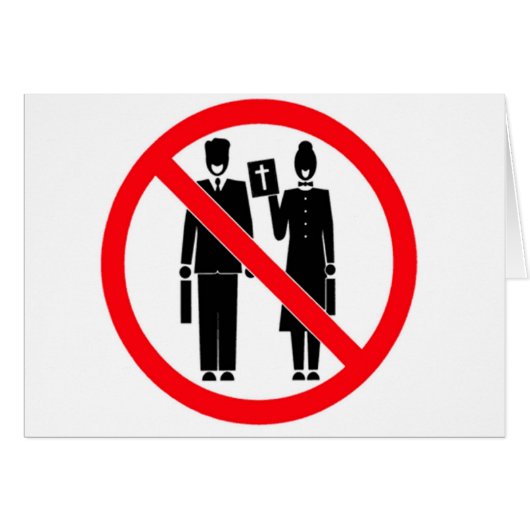 No Bible Thumpers Cards (Front Horizontal)