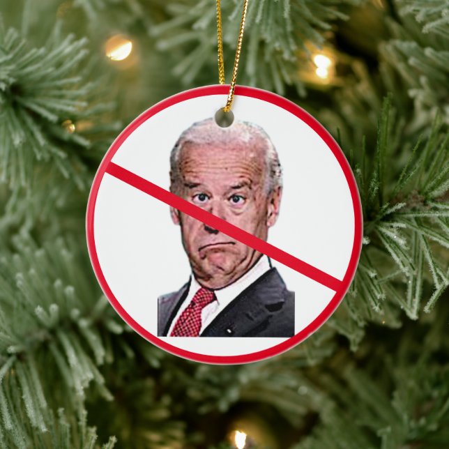 NO BIDEN CERAMIC ORNAMENT (Tree)
