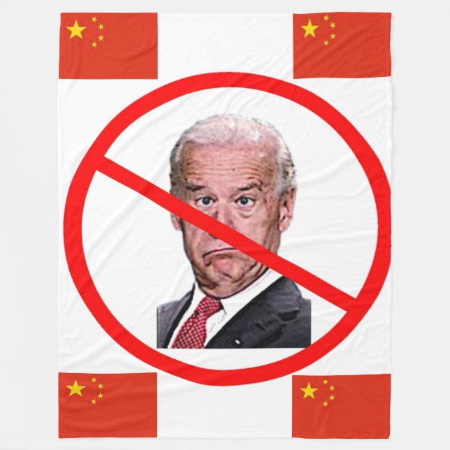 NO BIDEN FLEECE BLANKET (Front)