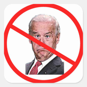 NO BIDEN SQUARE STICKER