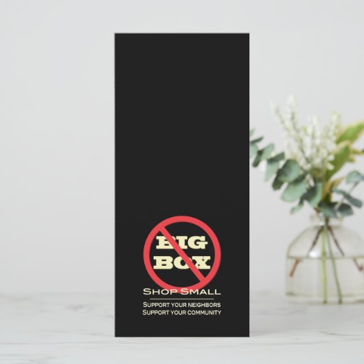 No Big Box Stores! (Standing Front)