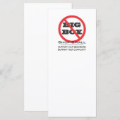 No Big Box Stores! (Front/Back)