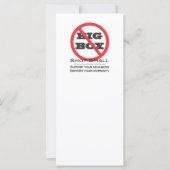 No Big Box Stores! (Front)