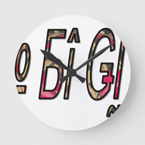 no bigijipng round clock