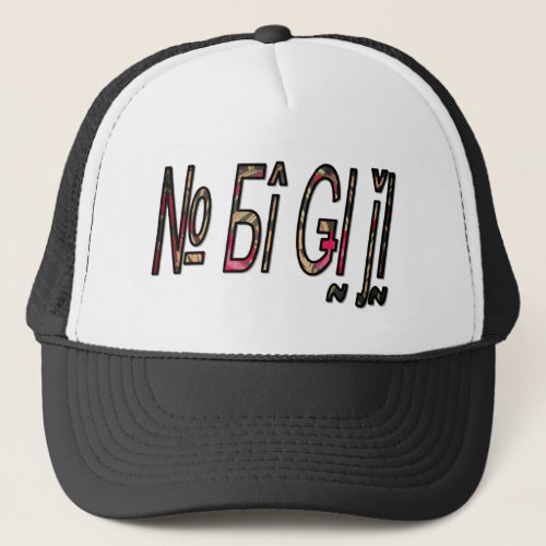 no bigijipng trucker hat