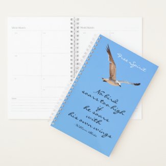 No Bird Soars Too High Feel Free Blue