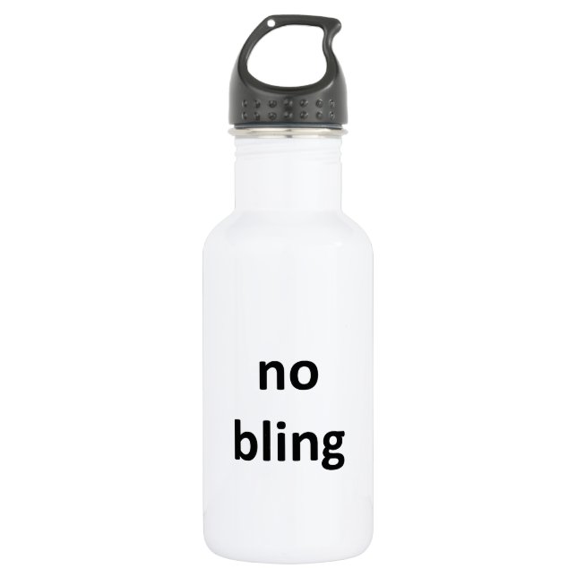 no bling1 jGibney The MUSEUM Zazzle Water Bottle (Front)